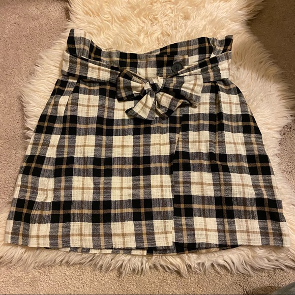 Zara Plaid Mini Skirt Size Medium - Picture 6 of 12